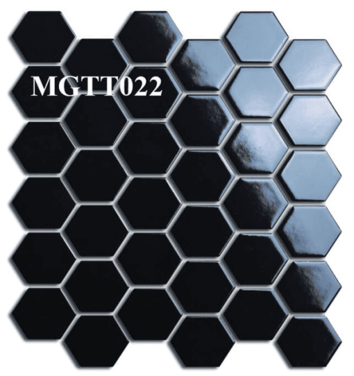 Gạch Mosaic Gốm Sứ Lục Giác Men Bóng MGTT022