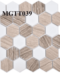 Gạch Mosaic Gốm Sứ Lục Giác Men Bóng MGTT039