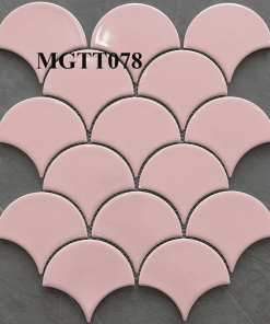 Gạch mosaic gốm vảy cá men rạn MGTT078