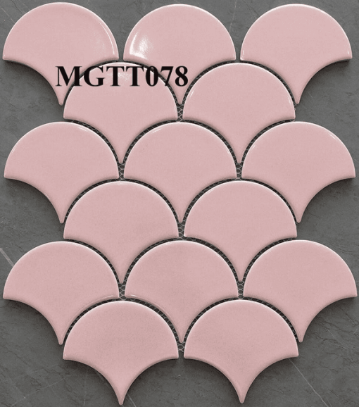 Gạch mosaic gốm vảy cá men rạn MGTT078