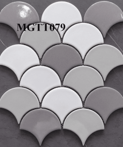 Gạch mosaic gốm vảy cá men rạn MGTT079