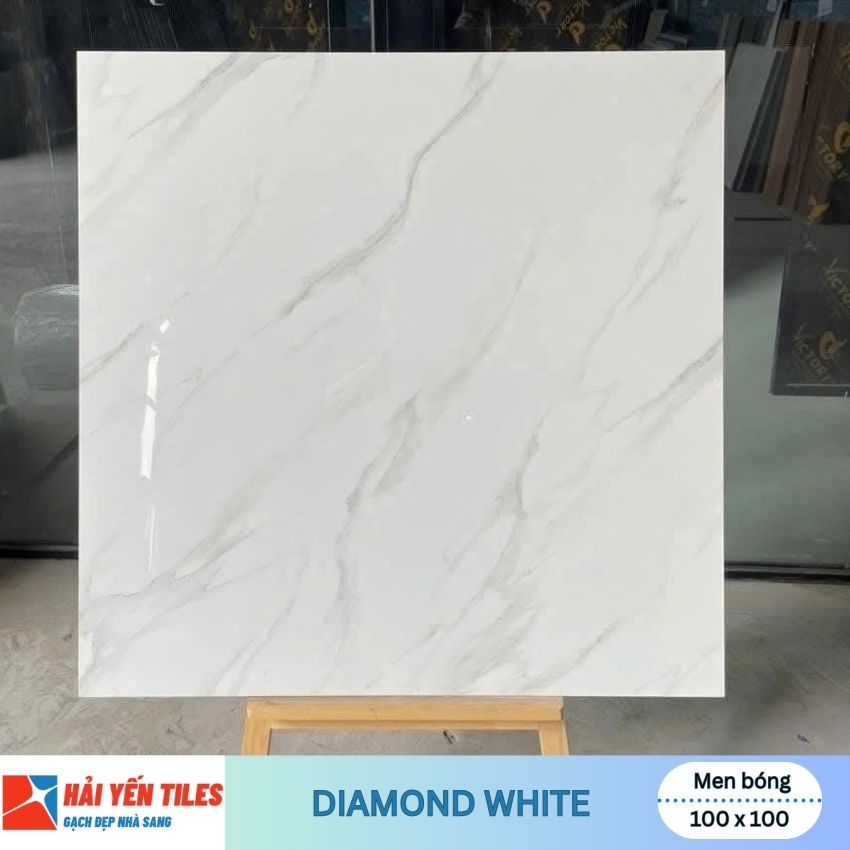 Gạch Ấn Độ 100x100 Diamond White - Hình 1