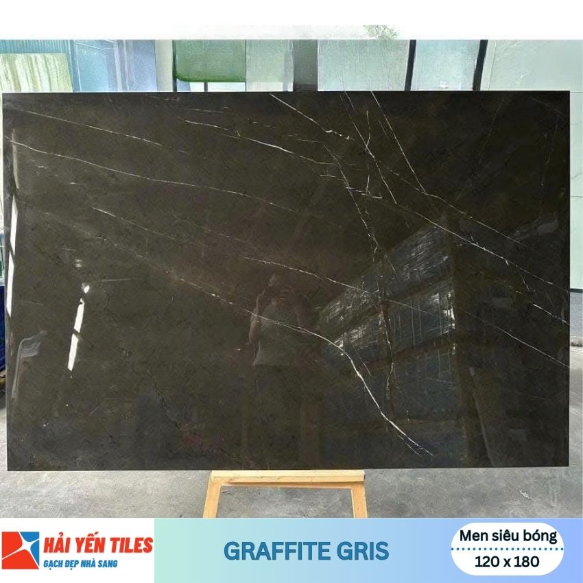 Gạch Ấn Độ 120x180 Graffite Gris