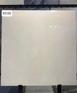 Gạch lát nền Vitto 100x100 vân đá kem sáng men bóng