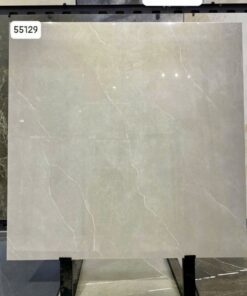 Gạch Vitto 100x100 vân đá kem xám men bóng