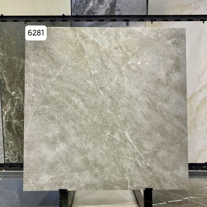 Gạch lát nền Vitto 100x100 vân đá be xám men bóng