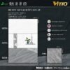 Bộ gạch ốp tường phòng tắm 30x60 vân đá kết hợp gạch điểm Vitto 02754-02755-02756-01087 men bóng