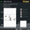 Bộ gạch ốp tường phòng tắm 30x60 vân đá kết hợp gạch điểm Vitto 02764-02765-01085 men bóng
