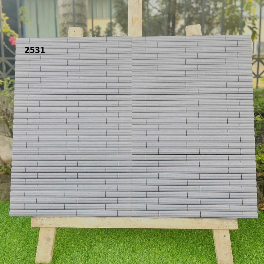 Gạch giả thẻ Vitto 25x50 mã 2531 - Vitto VT-2531 Gạch giả thẻ Vitto 25x50 mã 2531, mẫu gạch thẻ xám ghi cho nhà tắm, nhà bếp, café
