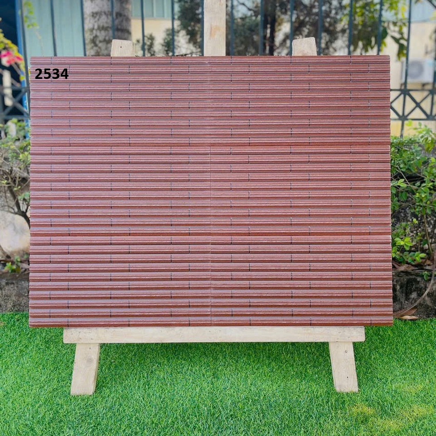 Gạch giả thẻ Vitto 25x50 mã 2534 Gạch giả thẻ Vitto 25x50 mã 2534 màu nâu đỏ, bề mặt men matt, phù hợp ốp tường ngoại thất, quán café, nhà hàng, không gian vintage