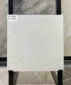 Gạch lát nền Vitto 60x60 80x80 vân đá trắng vân mây men bóng