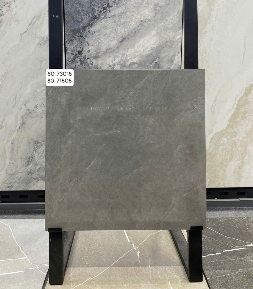 Gạch lát nền Vitto 60x60 80x80 vân đá xám đậm men bóng VT-73016-71606 Gạch lát nền Vitto VT-73016-71606 vân đá xám đậm men bóng