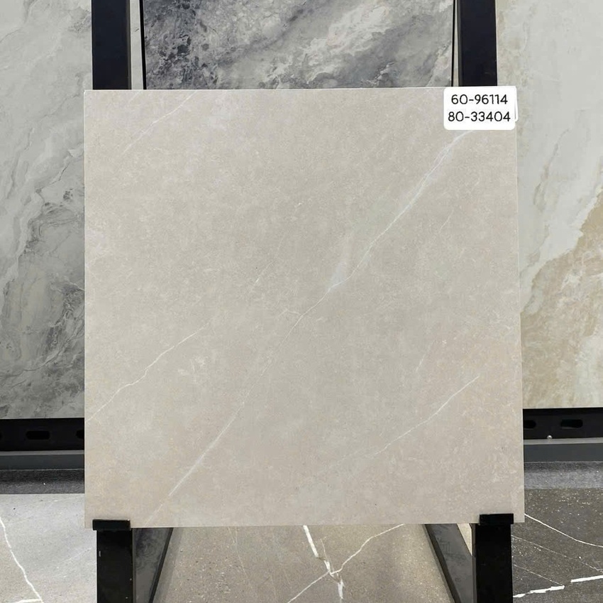 Gạch lát nền Vitto 60x60 và 80x80 mã 96114-33404 men matt Gạch lát nền Vitto mã 96114-33404 kích thước 60x60 và 80x80 màu kem sáng vân nhẹ