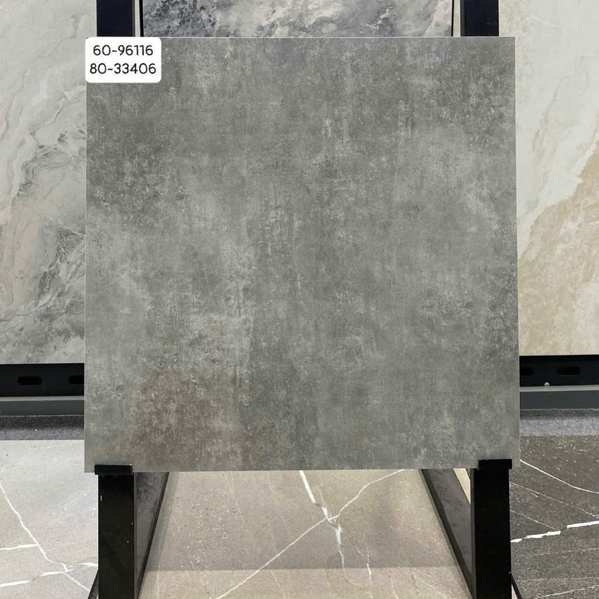 Gạch lát nền Vitto 60x60 và 80x80 mã 96116-33406 Gạch lát nền Vitto 60x60 và 80x80 mã 96116-33406 màu xám, men matt