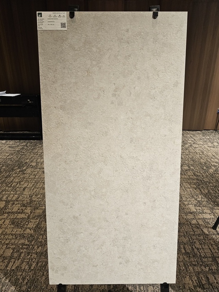 Gạch Mona Lisa Tiles 60x120 CARACTER BIANCO Gạch Mona Lisa Tiles 60x120 CARACTER BIANCO màu kem vân đá men matt