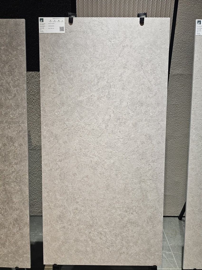 Gạch Mona Lisa Tiles 60x120 VALLEY GREY men matt vân xi măng Gạch Mona Lisa Tiles 60x120 VALLEY GREY màu kem vân xi măng men matt