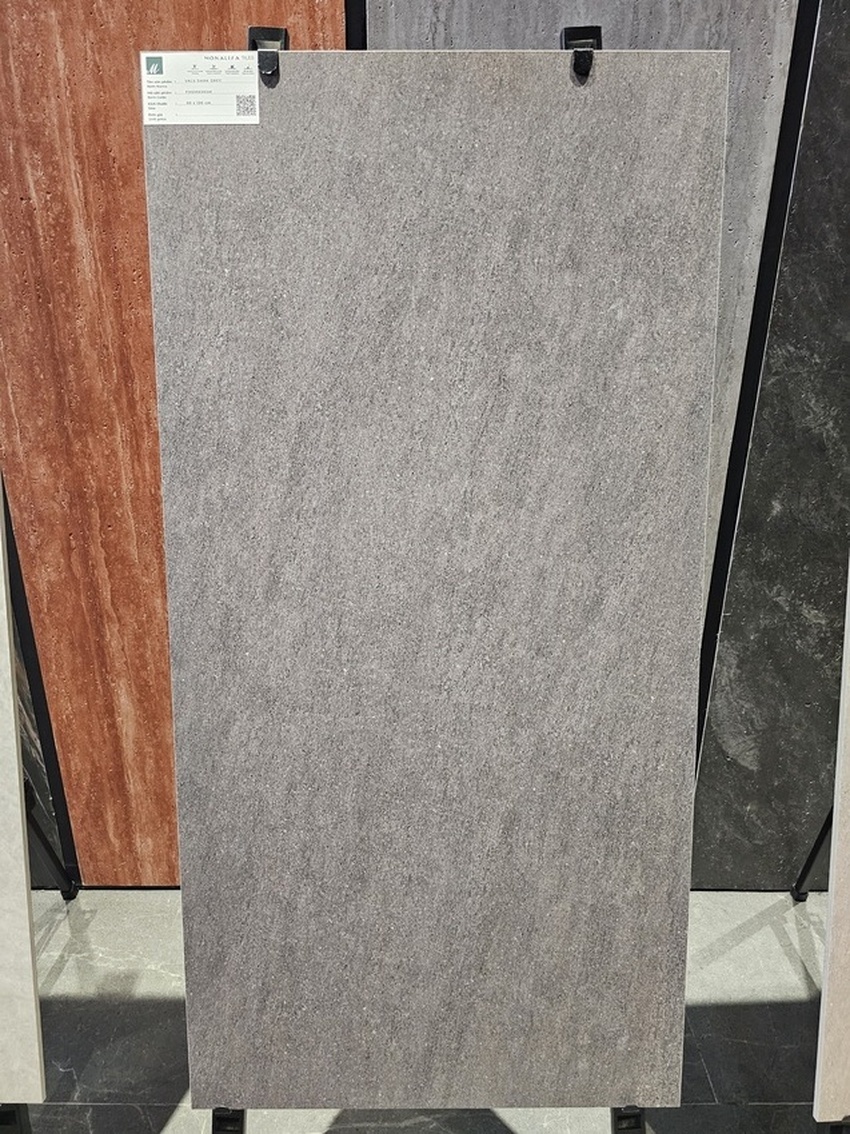 Gạch Mona Lisa Tiles 60x120 VALS DARK GREY Gạch Mona Lisa Tiles 60x120 VALS DARK GREY màu xám vân đá men matt