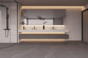 Gạch nhập khẩu Ấn Độ 60x120 siêu mỏng Terrazzo Lite White