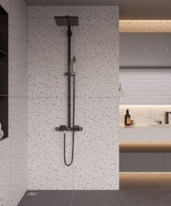 Gạch nhập khẩu Ấn Độ 60x120 siêu mỏng Terrazzo Lite White