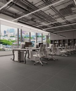 Gạch nhập khẩu Ấn Độ 60x60 đồng chất Graphite Black