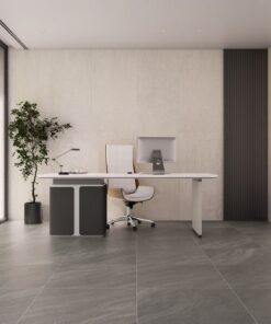 Gạch nhập khẩu Ấn Độ 60x60 đồng chất Marmi Graphite