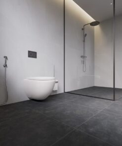 Gạch nhập khẩu Ấn Độ 60x60 đồng chất Raw Charcoal