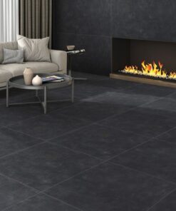 Gạch nhập khẩu Ấn Độ 60x60 đồng chất Raw Charcoal