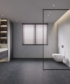 Gạch nhập khẩu Ấn Độ 60x60 đồng chất Raw Charcoal