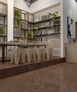 Gạch nhập khẩu Ấn Độ 80x80 Pulpis Choco Brown