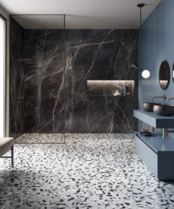 Gạch nhập khẩu Italia 120x120 Calacatta Black