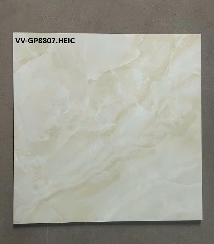 Gạch Viglacera 80x80 mã VV-GP8807 sang trọng Gạch lát sàn Viglacera VV-GP8807 vân đá kem, men bóng, granite 80x80