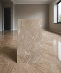 Gạch Ấn Độ 60x120 Breccia Brown - Phối cảnh 2