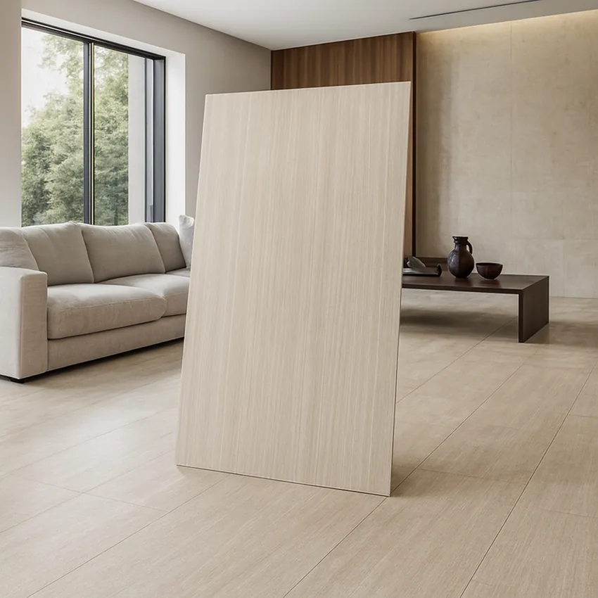 Phối cảnh Gạch Ấn Độ 80x160 Coastline Beige Phối cảnh gạch Ấn Độ 80x160 Coastline Beige trong không gian nội thất