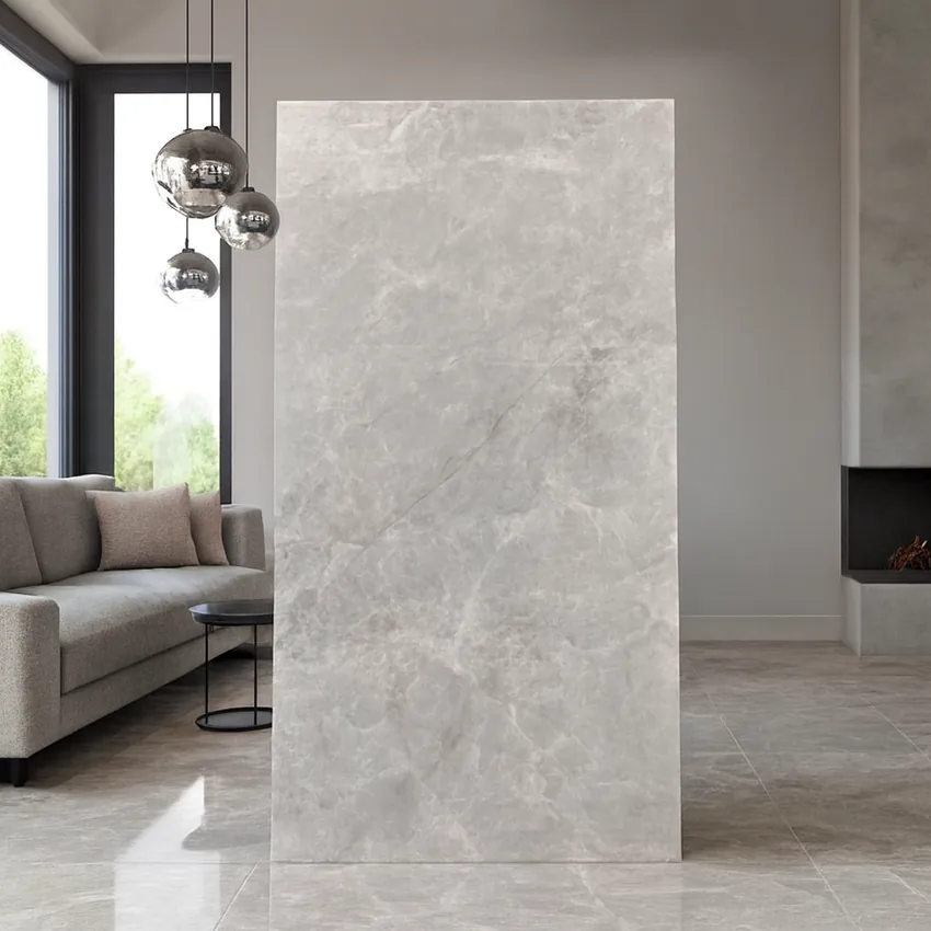 Không gian sử dụng Gạch Ấn Độ 80x160 Onyx Fossil sang trọng Không gian phòng khách ốp lát Gạch Ấn Độ 80x160 Onyx Fossil