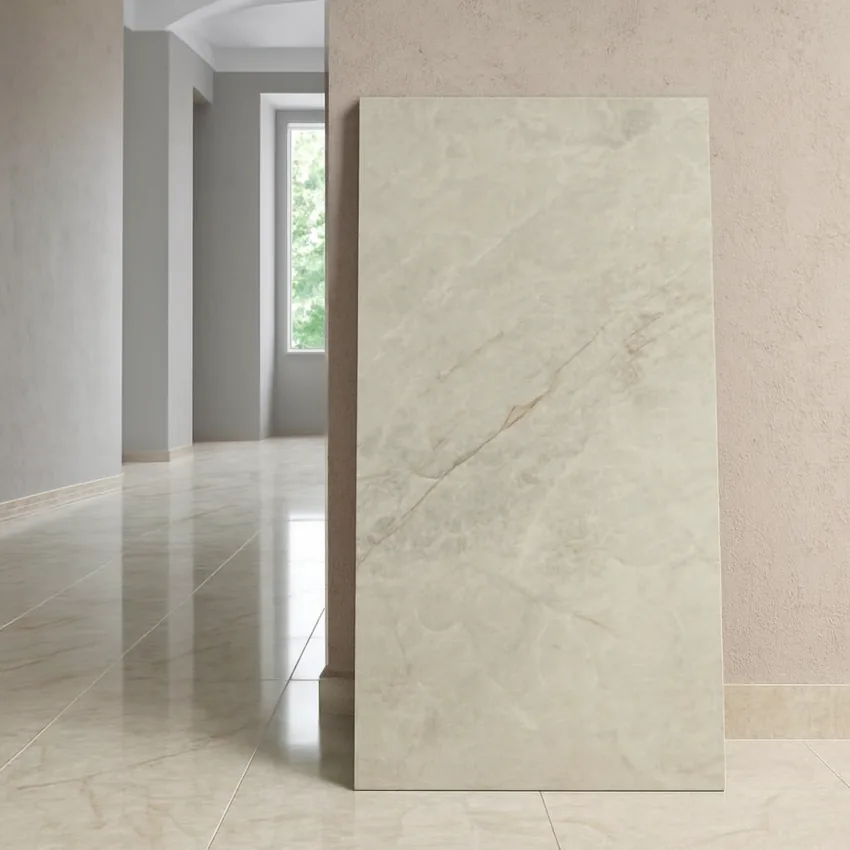 Phối cảnh sáng tạo với gạch Onyx Zen 80x160 Gạch Ấn Độ 80x160 Onyx Zen sử dụng trong không gian thực tế sang trọng