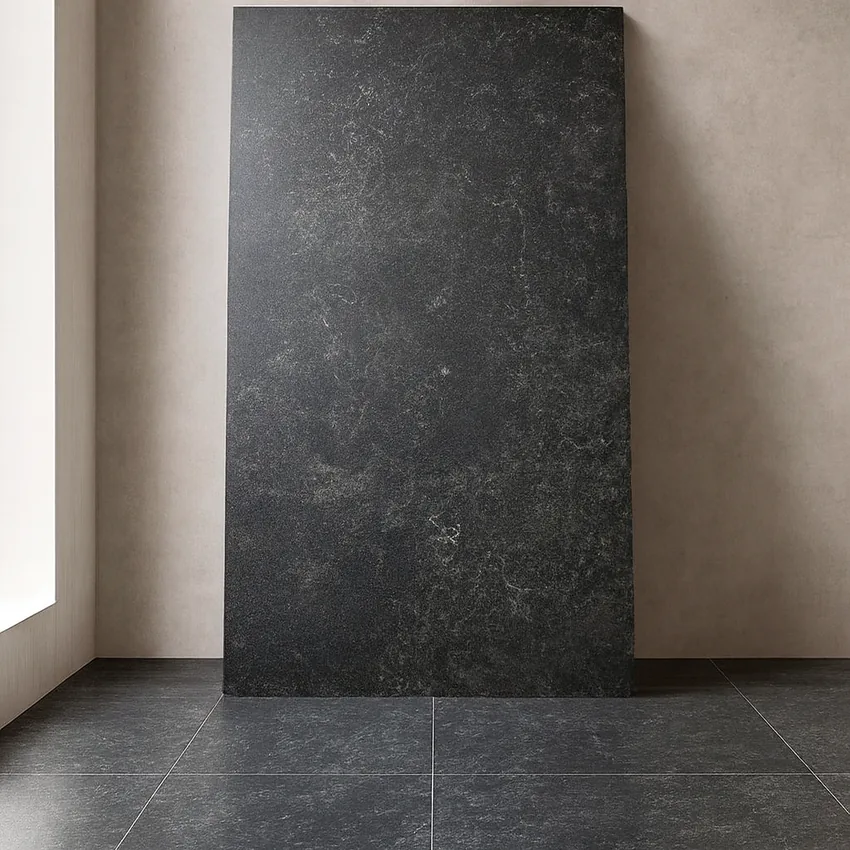 Gạch Palatino Nero phối cảnh 2 Không gian ốp lát Gạch Ấn Độ Palatino Nero 60x120 sang trọng