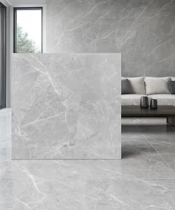 Gạch Ấn Độ 100x100 Piaza Silver - Phối cảnh 1