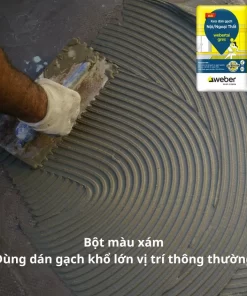 Keo dán gạch webertai gres bột màu xám