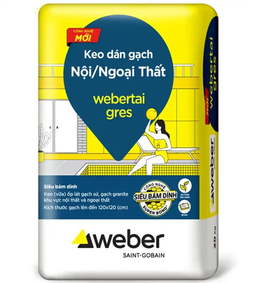 Keo dán gạch webertai gres