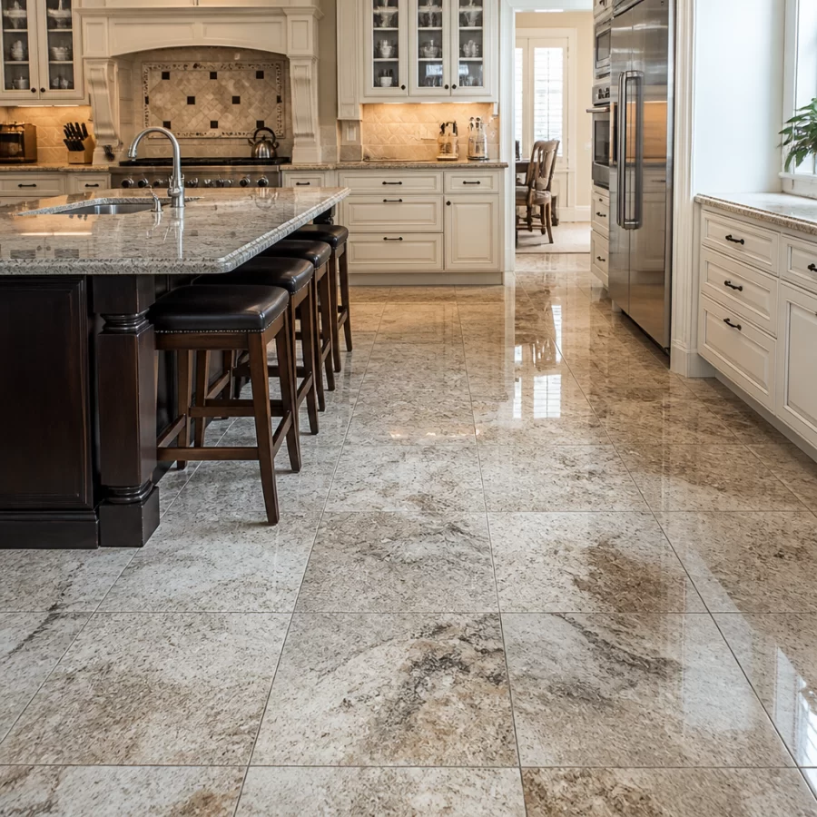 Hình ảnh gạch granite cho nhà bếp với vẻ đẹp sang trọng.