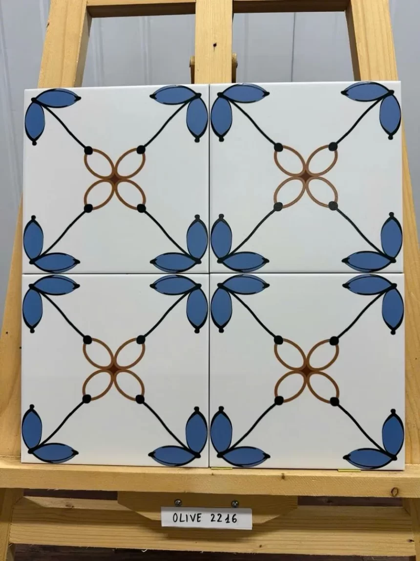 Gạch bông 20x20 Novita OLIVE 2216 Gạch bông 20x20 Novita OLIVE 2216 họa tiết nổi bật chất liệu porcelain