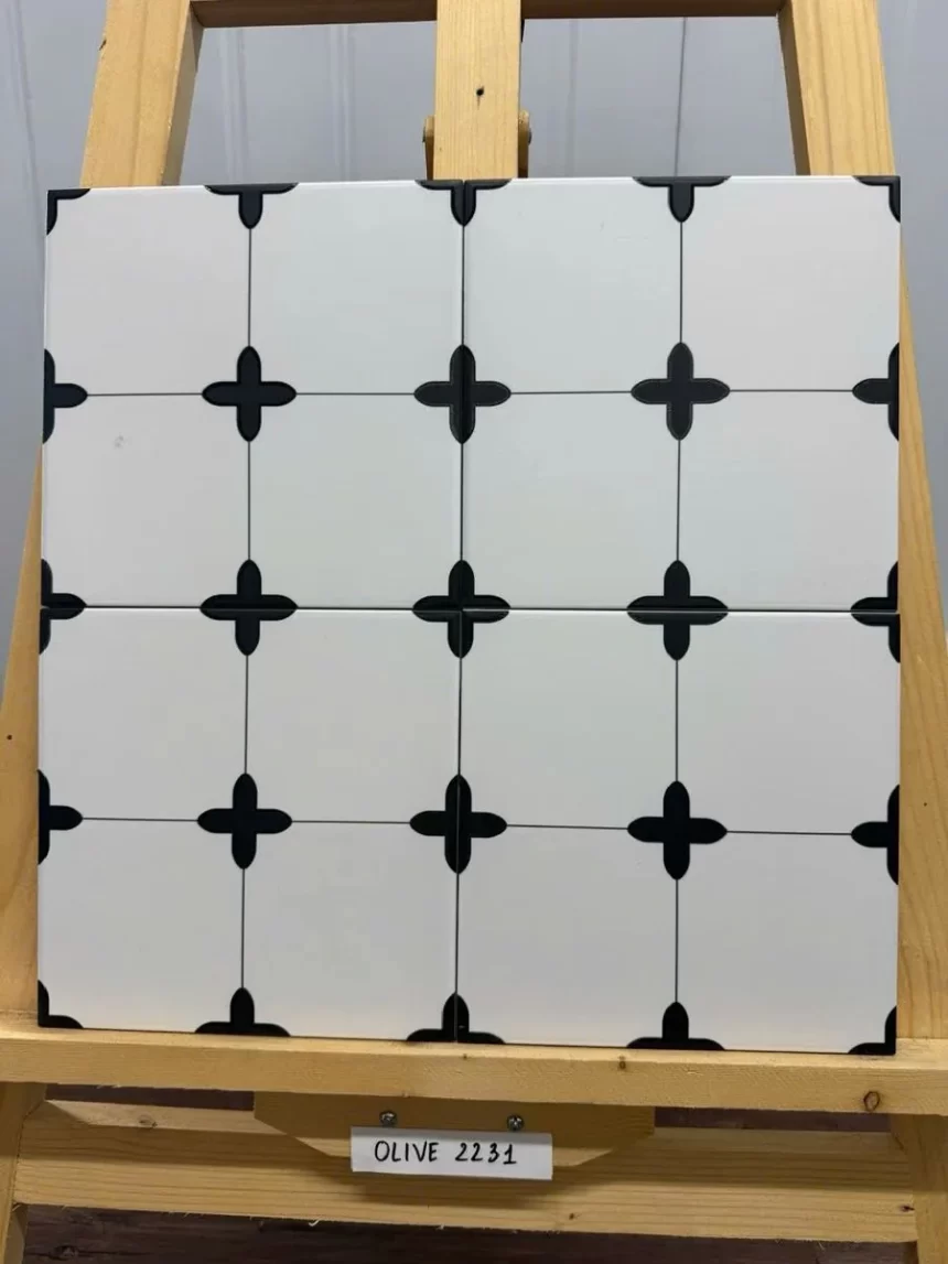 Gạch bông 20x20 hãng Novita OLIVE 2231 Mẫu gạch bông Novita OLIVE 2231 kích thước 20x20, họa tiết hiện đại, phù hợp nhiều không gian